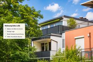 Von Privat, provisionsfreies 1 Zi.-App mit großem Balkon und TG, zentrale, ruhige Lage, vermietet