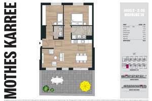 Einziehen und genießen: Modernes 3-Zimmer-Penthouse mit Sonnenterrasse – Suitbertusstraße 149, 40210 Bilk, Düsseldorf – Vorschaubild 2