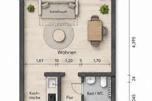 1-Zimmer-Wohnung in ruhiger Lage von Essen- Stoppenberg – mit Balkon – Die vollständige Adresse der Immobilie erhältst du vom Anbieter., 45141 Stoppenberg, Essen – Vorschaubild 12