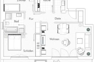 Ruhige 3 Zimmer-Wohnung mit Einbauküche und Balkon in Langenhorn, Hamburg – Die vollständige Adresse der Immobilie erhältst du vom Anbieter., 22417 Langenhorn, Hamburg – Vorschaubild 18