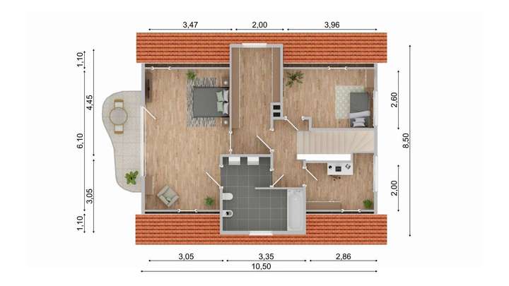Grundriss Dachgeschoss