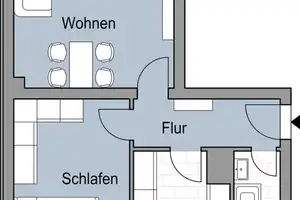 Geräumige 1,5 Zimmer mit guter Anbindung – Oranienburger Str. 207, 13437 Berlin – Vorschaubild 2