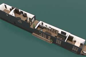 Großzügiges Hausboot zum Selbstausbau – 13627 Charlottenburg-Nord, Berlin – Vorschaubild 11