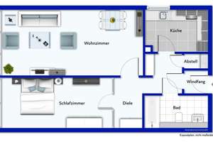 2 ZKB Wohnung in idyllischer sowie zentraler Lage – Die vollständige Adresse der Immobilie erhältst du vom Anbieter., 54296 Mariahof, Trier – Vorschaubild 2