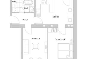 Solide Kapitalanlage im Lorettoviertel – vermietete 2,5-Zimmer-Wohnung mit Balkon zum ruhigen Hof – 40223 Unterbilk, Düsseldorf – Vorschaubild 7