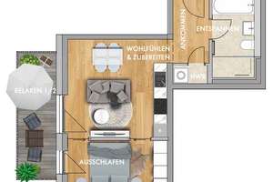 Neubau. Erstbezug. Modern in Markkleeberg * 2 Zimmer * Kühlung * Stellplatz  – 4416 Markkleeberg – Vorschaubild 10