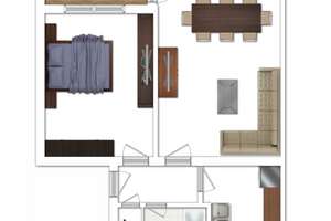 Kapitalanlage | helle 2-Zimmer-Wohnung (vermietet) mit Balkon in Zehlendorf (Süd) – Windsteiner Weg 59, 14165 Zehlendorf, Berlin – Vorschaubild 3
