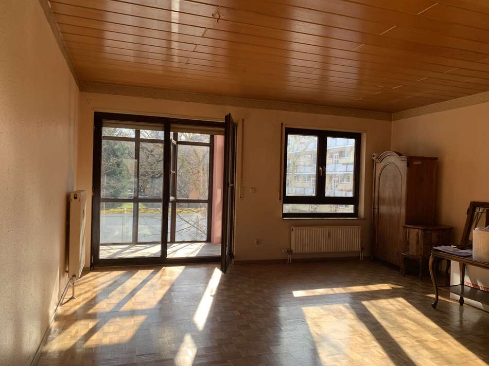 Wohnzimmer mit Winterbalkon