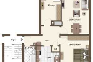 Golzheim: Lichtdurchflutete und effektiv aufgeteilte Familienwohnung + Balkon & Garten in Rheinnähe! – Düsseldorf – Vorschaubild 17