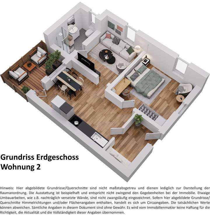 Grundriss Erdgeschoss Wohnung 