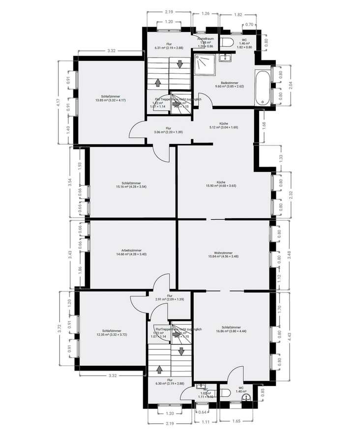 Grundriss Skizze 2.OG