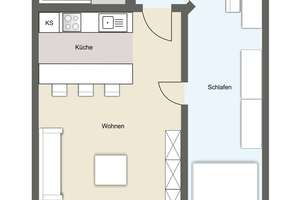 Waldstraßenviertel: Stilvolle 2-Zimmer-Wohnung im Hochparterre – Die vollständige Adresse der Immobilie erhältst du vom Anbieter., 4105 Zentrum-Nordwest, Leipzig – Vorschaubild 7