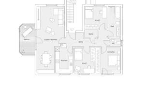Großzügige 4 Zimmer Wohnung im Obergeschoss mit Süd-Balkon