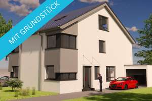 DHH, Effizienzklasse A+, KfW 40 mit PV-Anlage, Fußbodenheizung, inklusive Grundstück