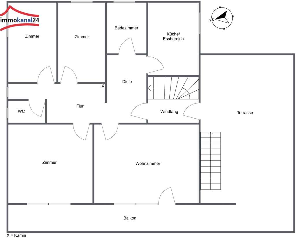 Immobilie in Heidenheim - Viel Platz für zwei Familien – ZFH mit Balkon, Terrasse und großem Grundstück in 91719 Heidenheim - Bild 3
