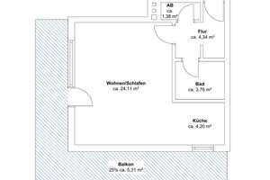 Charmantes Staffelgeschoss mit sonniger Dachterrasse und Garage ! – Die vollständige Adresse der Immobilie erhältst du vom Anbieter., 22339 Hummelsbüttel, Hamburg – Vorschaubild 14