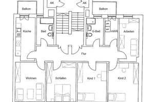 Paunsdorf - perfekte 5-Raum-Familienwohnung mit 2 Balkonen und tollem Mietergarten zum Kauf – Die vollständige Adresse der Immobilie erhältst du vom Anbieter., 4328 Paunsdorf, Leipzig – Vorschaubild 24