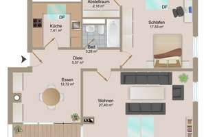 Gemütliche, helle 3 Zimmer Dachgeschoss Wonhnung mit Fernsicht – 79115 Haslach-Gartenstadt, Freiburg im Breisgau – Vorschaubild 18