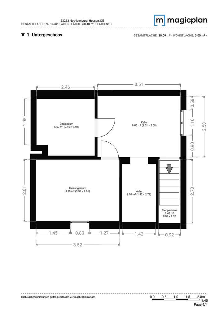 Grundriss Kellergeschoss