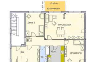 Helle 4-Zimmer-Wohnung mit Balkonterrasse – Bülowstrasse 39a, 23566 Sankt Gertrud, Lübeck – Vorschaubild 5