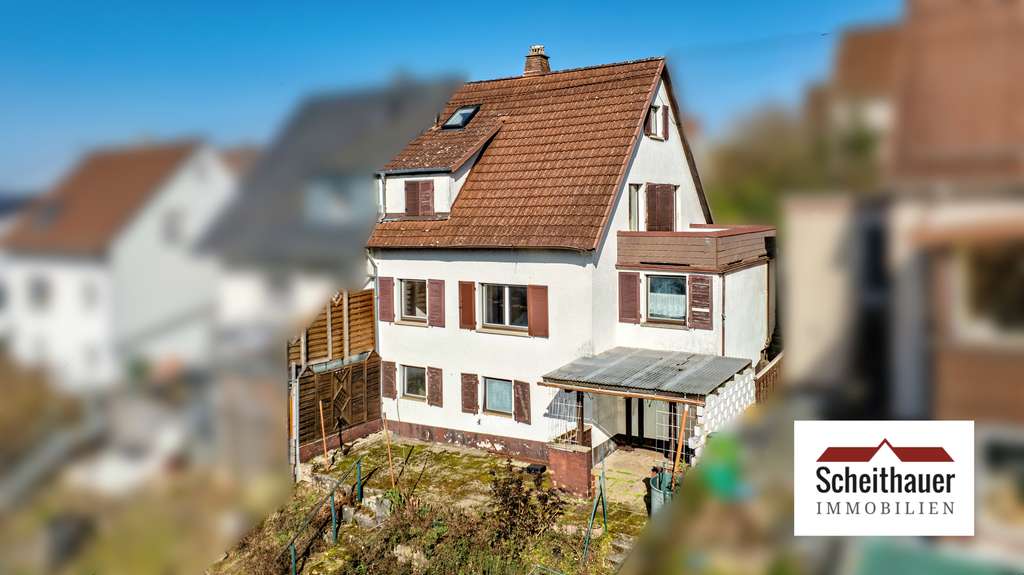 Immobilie in Mosbach - Doppelhaushälfte in attraktiver Aussichtslage mit Blick über die Stadt - Bild 1