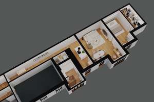 Luxuriöse 3-Zimmer Wohnung mit Tiefgaragenstellplatz in Düsseldorfs Carlstadt