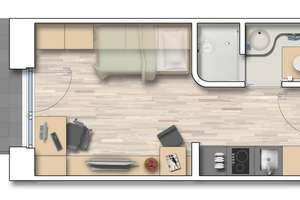 AIGNER - Investmentchance: 3 identische Studentenapartments mit Südbalkon – Die vollständige Adresse der Immobilie erhältst du vom Anbieter., 85748 Garching bei München – Vorschaubild 16