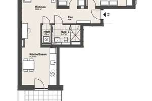 KRONSRODE | NEUBAU | Moderne 3-Zimmer-Wohnung mit Terrasse und Einbauküche (optional) – Rosalind-Franklin-Allee  24, 30539 Bemerode, Hannover – Vorschaubild 10