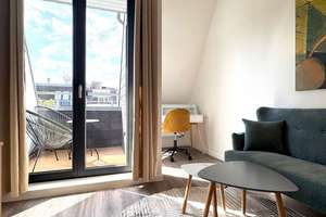 ERSTBEZUG - TOP-LAGE F'Hain | AUFDACHTERRASSE + LOGGIA | EBK | OFFENES STUDIO-APT. | MÖBLIERT | LIFT – Die vollständige Adresse der Immobilie erhältst du vom Anbieter., 10245 Friedrichshain, Berlin – Vorschaubild 8