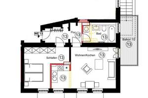 moderner Erstbezug - 2 Zimmerwohnung mit extra Küche & Balkon im Leipziger Süden - WE 13 – Die vollständige Adresse der Immobilie erhältst du vom Anbieter., 4275 Südvorstadt, Leipzig – Vorschaubild 7