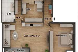 DG-Traum mit Balkon & XXL-Wohnzimmer in Duisburg-Röttgersbach – Kaiser-Friedrich-Straße 223, 47167 Röttgersbach, Duisburg – Vorschaubild 12