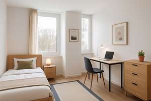 Kurzfristig beziehbar: Elegante Drei-Zimmer-Wohnung mit großem Süd-Balkon in Düsseldorf-Angermund – Die vollständige Adresse der Immobilie erhältst du vom Anbieter., 40489 Angermund, Düsseldorf – Vorschaubild 4