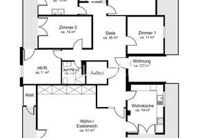 Penthouse direkt am Alsterlauf – ruhig gelegen und hervorragend nutzbar. – Die vollständige Adresse der Immobilie erhältst du vom Anbieter., 22297 Alsterdorf, Hamburg – Vorschaubild 4