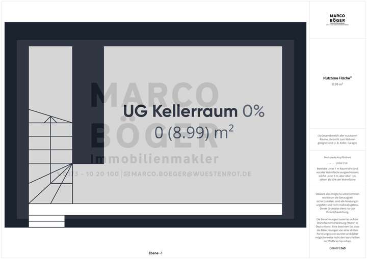 UG Kellerraum Grundriss