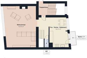 3-Zimmer Maisonette zzgl. Studio im DG, Kamin und 3 Balkonen | Pforzheim – Die vollständige Adresse der Immobilie erhältst du vom Anbieter., 75175 Oststadt, Pforzheim – Vorschaubild 15
