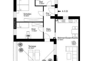 Penthouse: Wohnen über dem Alltag. – Die vollständige Adresse der Immobilie erhältst du vom Anbieter., 22143 Rahlstedt, Hamburg – Vorschaubild 11