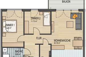 Toller Grundriss-tolle Lage! (Wohnung 4.08) – Münzstrasse 58, 42281 Barmen, Wuppertal – Vorschaubild 2