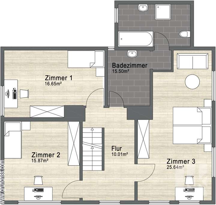 Grundriss Obergeschoss