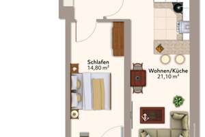 Traumhafte 2-Zimmer-Wohnung mit Balkon & saniertem Bad im begehrten Stadtfeld – An der Enckekaserne 8, 39110 Stadtfeld West, Magdeburg – Vorschaubild 8