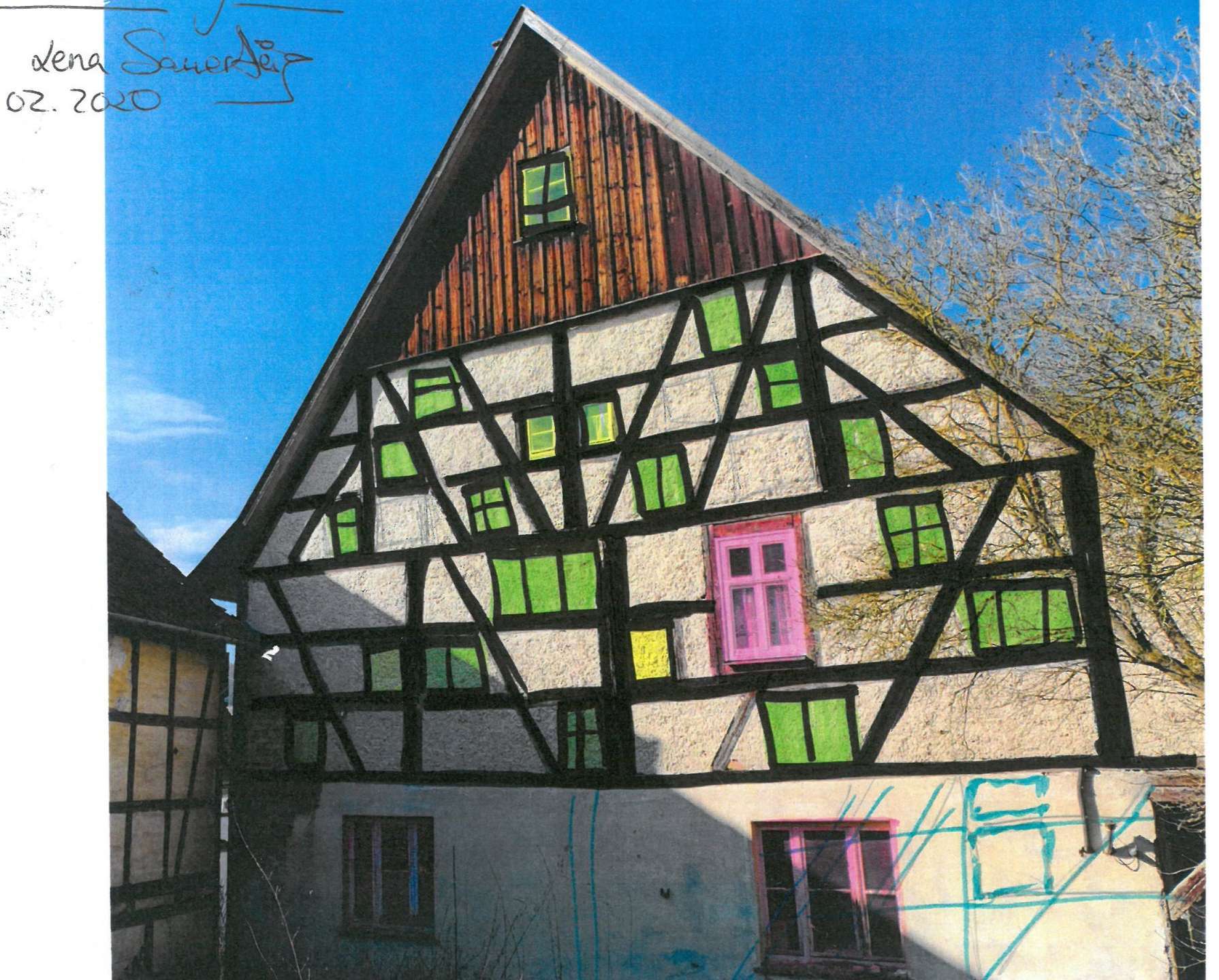 Denkmalobjekt: Das Pfarrhaus zu Lengfeld, Schulstr. 2, Hildburghausen Kreis – Bild 1