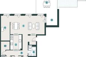 Exklusives Penthouse mit ca. 169 m² und beeindruckendem Ausblick – Schützenplatz 8, 1067 Wilsdruffer Vorstadt/Seevorstadt-West, Dresden – Vorschaubild 2