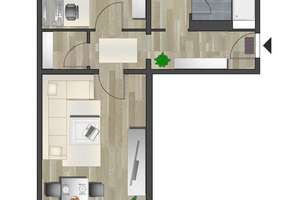 2-Raum-Wohnung mit Balkon nahe Stadtpark – Stollberger Str. 37, 9119 Kapellenberg, Chemnitz – Vorschaubild 5