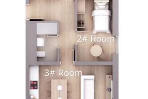 Skylineblick aus der 14.etage-moderne 3-Zimmer-Wohnung mit Balkon & Tiefgarage – Toulouser allee 15, 40211 Pempelfort, Düsseldorf – Vorschaubild 2