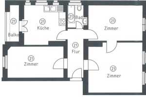 3-Zimmerwohnung in Lichterfelde mit viel Potenzial! Provisionsfrei ! – Finckensteinallee 95, 12205 Berlin – Vorschaubild 10