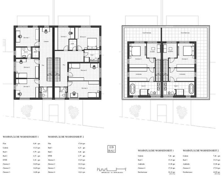 Ober- und Staffelgeschoss