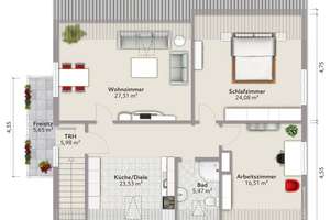 Gepflegtes 2-Familienhaus in ruhiger Seitenstraße von Hochheim-Massenheim, Garage, 2 PKW-Plätze – Die vollständige Adresse der Immobilie erhältst du vom Anbieter., 65239 Hochheim am Main – Vorschaubild 21