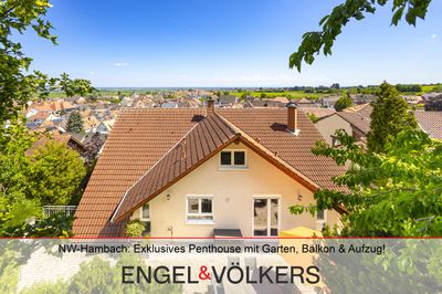 NW-Hambach: Exklusives Penthouse mit Garten, Balkon & Aufzug!