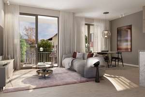 Modern wohnen in Stuttgart-West: EH40 QNG-Neubau, 3-Zimmer-Eigentumswohnung mit Balkon zum Kauf