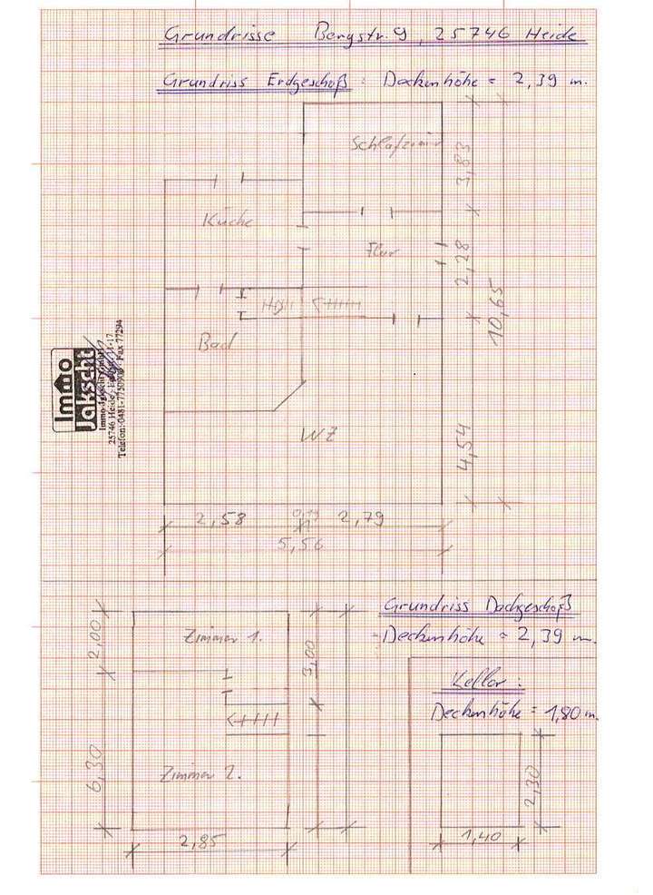 Grundriss Erdgeschoss und 1.Ob