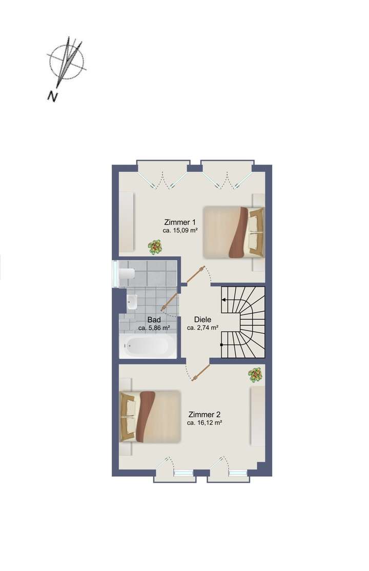 Grundriss Obergeschoss